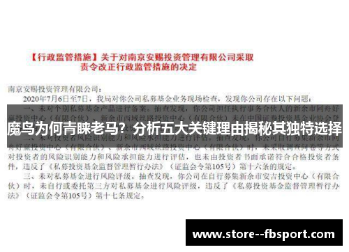 魔鸟为何青睐老马？分析五大关键理由揭秘其独特选择